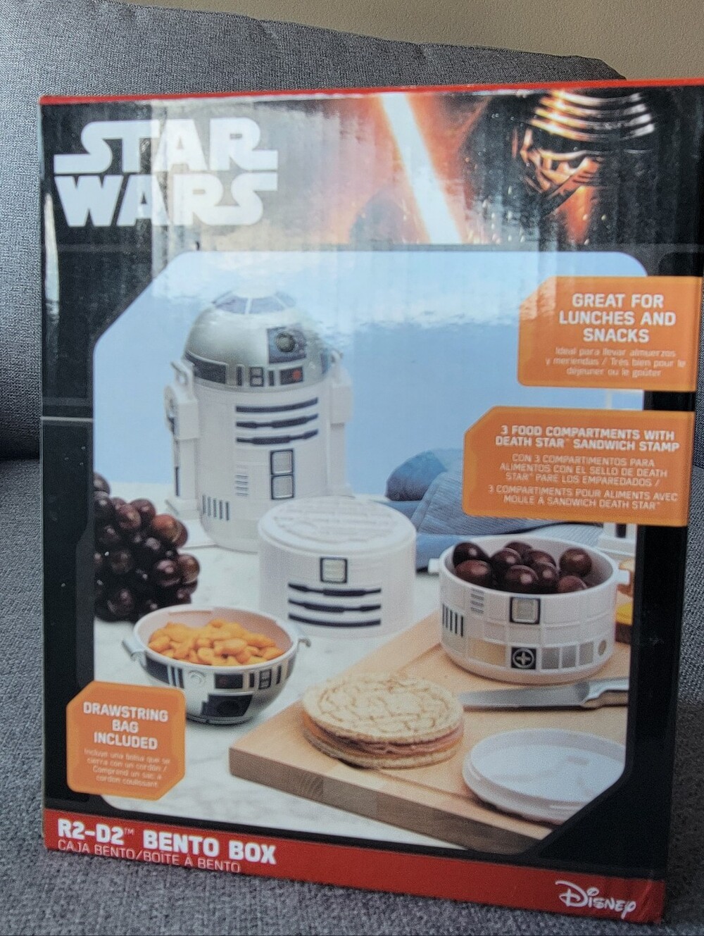 Star Wars R2‑D2 Bento Box • 3‑Tier Lunch Container • Never Used - Picture 6 of 6